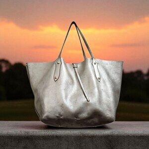 Annabel Ingall Isabella Large Metallic Leather Tote
